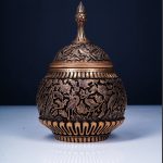 قندان گل و مرغ برجسته